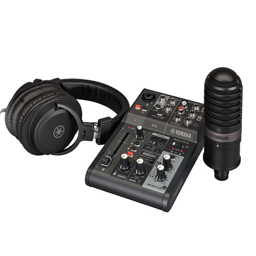 Yamaha AG03MK2 LSPK Live Streaming Pack Black