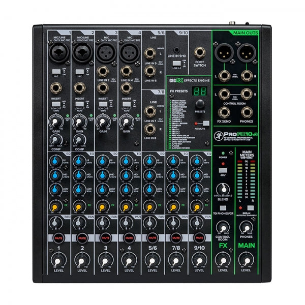 Mackie ProFX10v3 10-Channel Professional USB Mixer