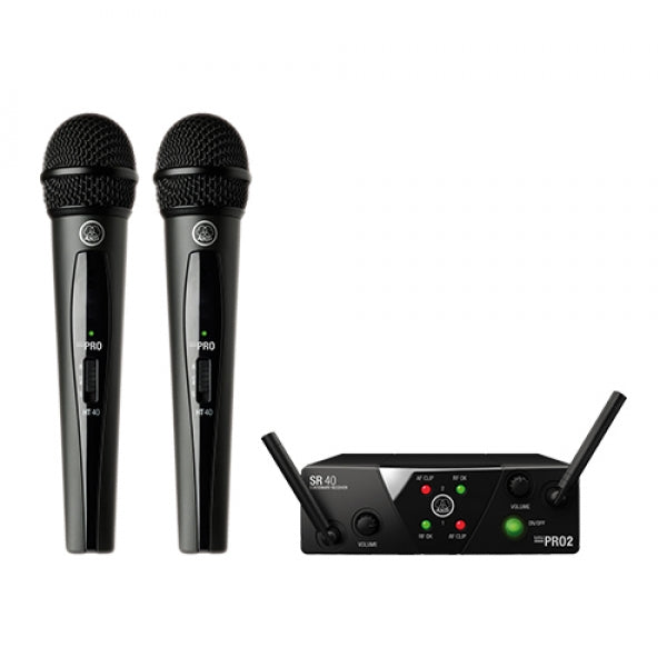 AKG WMS40 MINI DUAL VOCAL SET WIRELESS MICROPHONE SYSTEM