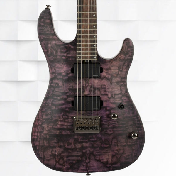 CORT KX500 ETCHED KX SERIES 6-STRING ELECTRIC GUITAR WITH BAG - ETCHED DEEP VIOLET