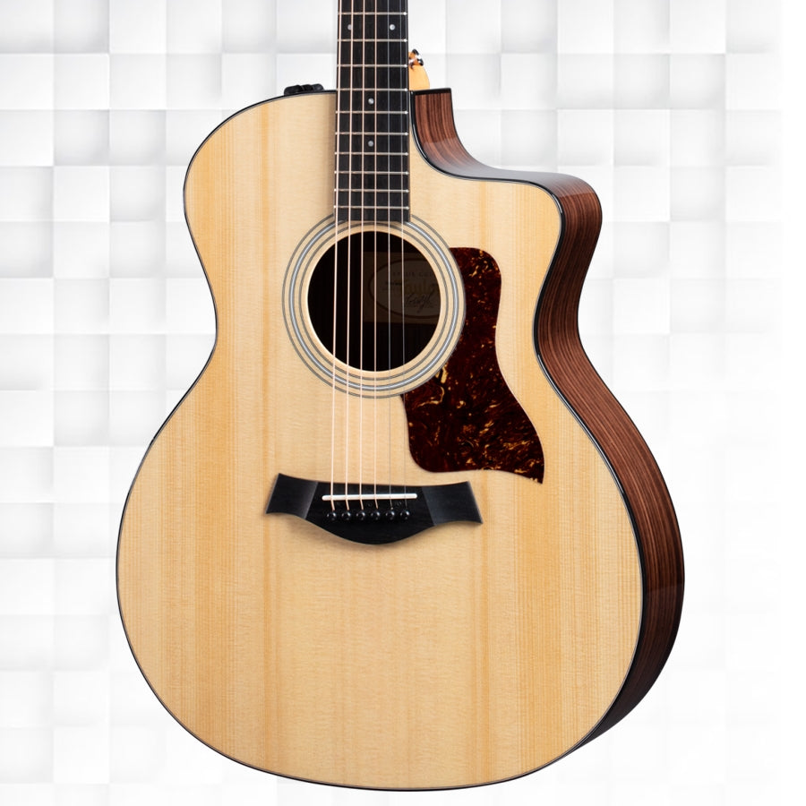 TAYLOR 214CE PLUS GRAND AUDITORIUM ACOUSTIC-ELECTRIC GUITAR (NATURAL) WITH GIG-BAG