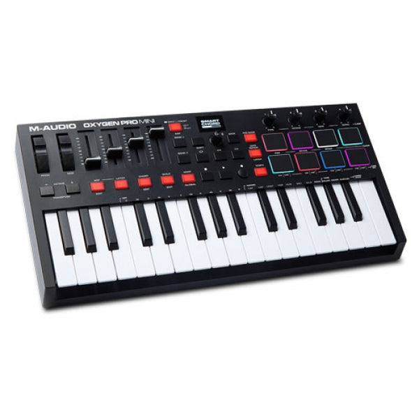 M-AUDIO OXYGEN PRO MINI 32-MINI-KEY USB MIDI CONTROLLER WITH SMART CONTROLS AND AUTO-MAPPING