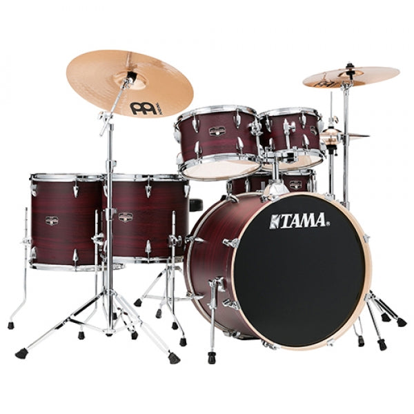 TAMA IMPERIALSTAR IE62KH6W-BWW 6-PIECE ACOUSTIC DRUM KIT - BURGUNDY WALNUT WRAP