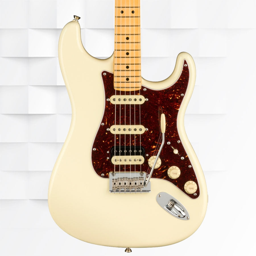 Fender American Professional II Stratocaster HSS Maple Fingerboard Electric Guitar 0113912705 With Case - Olympic White