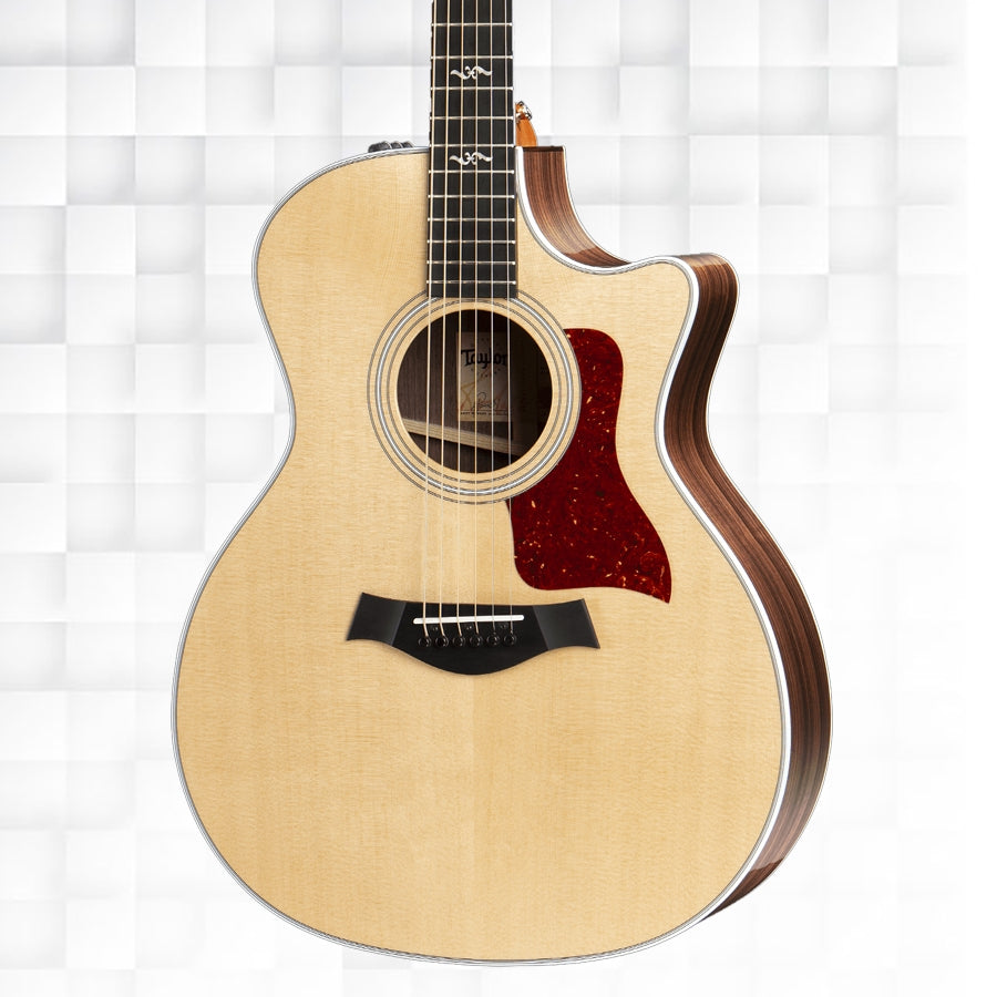 TAYLOR 414CE-R GRAND AUDITORIUM ACOUSTIC-ELECTRIC GUITAR - NATURAL WITH DELUXE HARDSHELL CASE