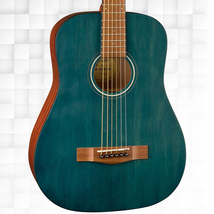 Fender FA-15 3/4 Scale Walnut Fingerboard Steel String Acoustic Guitar - Midnight Blue