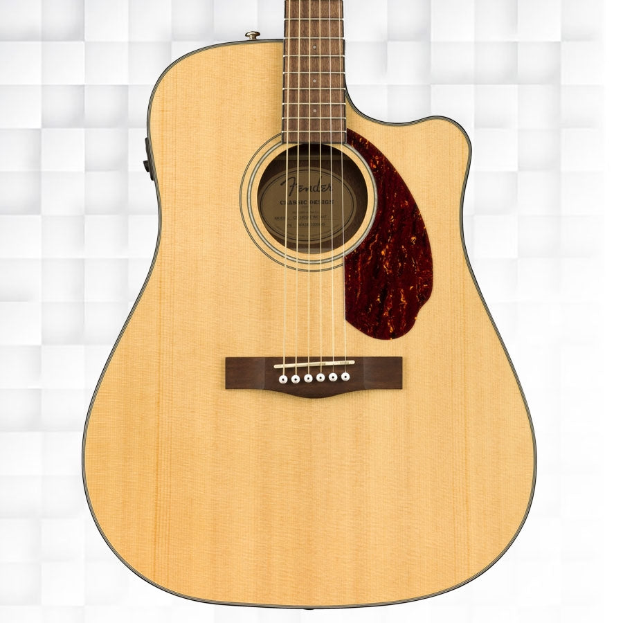 FENDER CD-140SCE ELECTRO-ACOUSTIC GUITAR WITH CASE -NATURAL 0970213321