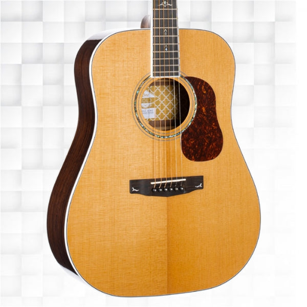 Cort Gold-D8 Gold Series Dreadnought Acoustic Guitar (Natural Glossy) With Deluxe Soft-Side Case
