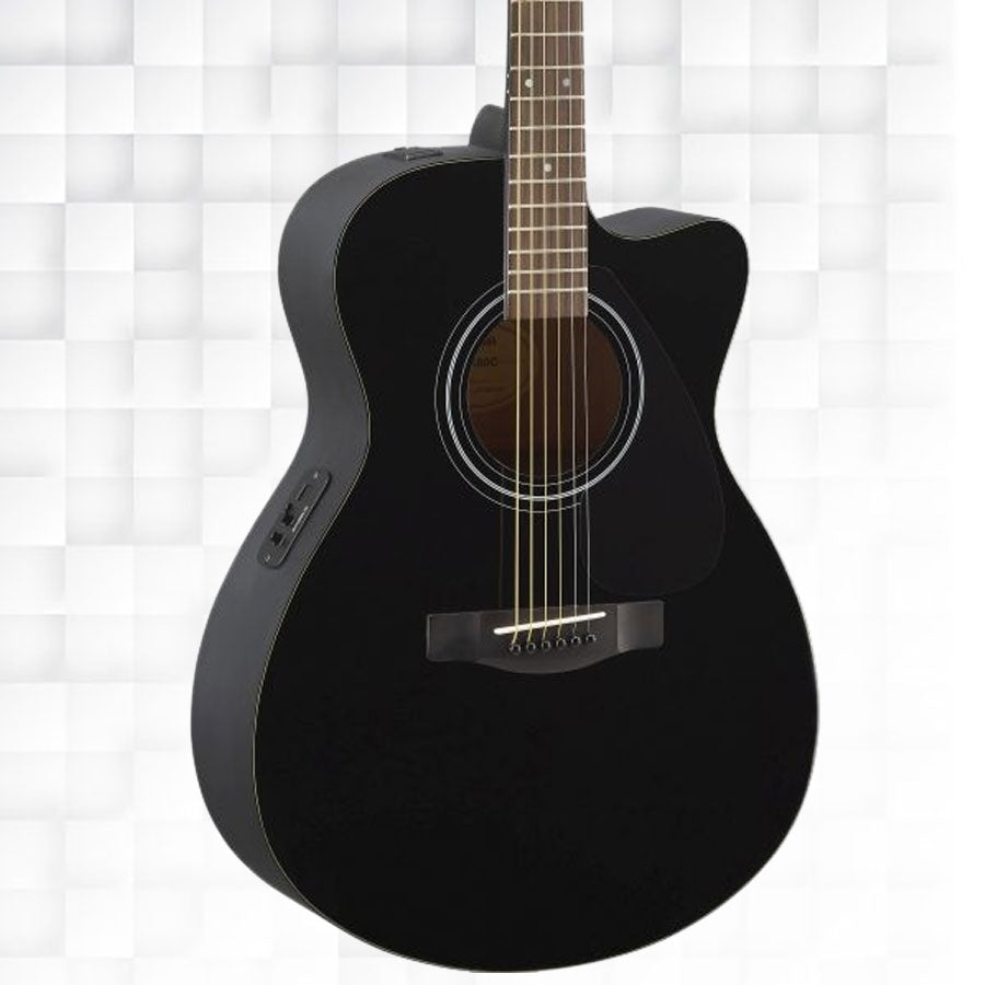 YAMAHA FSX80C (BLACK) CONCERT BODY CUTAWAY ACOUSTIC-ELECTRIC GUITAR