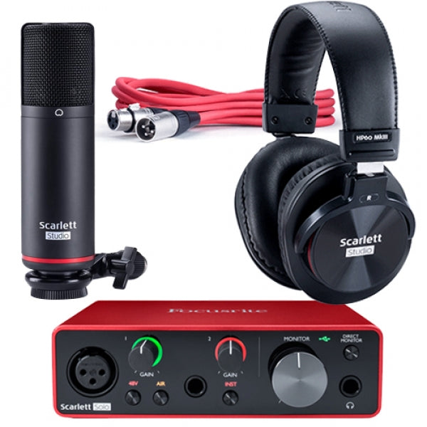 Focusrite Scarlett Audio Interface Interface Audio USB Focusrite Scarlett Solo De 3e Génération, Pour Les Guitaristes, Chanteurs Et Réalisateurs & Stagg Câble Microphone De Haute Qualité XLR Vers Prise XLR, 6 M Focusrite Scarlett Audio Interface Interface Audio USB Focusrite Scarlett Solo De 3e Génération, Pour Les Guitaristes, Chanteurs Et Réalisateurs & Stagg Câble Microphone De Haute Qualité XLR Vers Prise XLR, 6 M