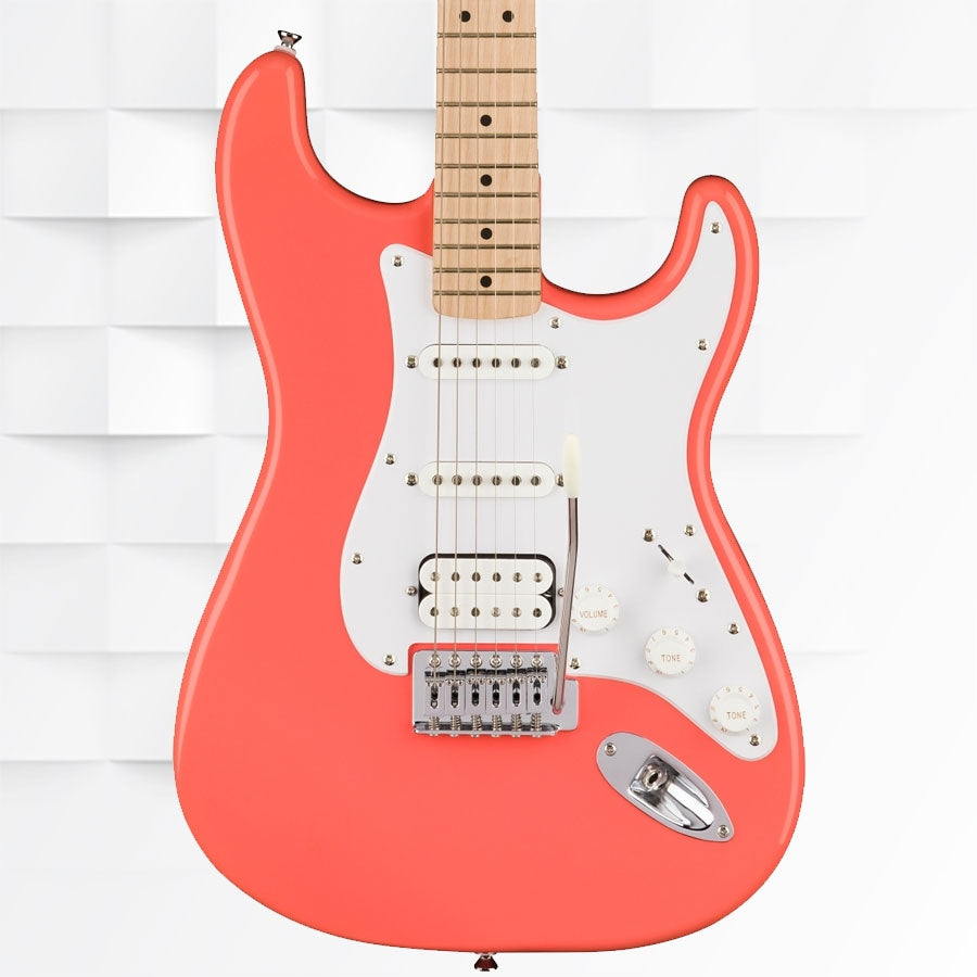 Fender Squier Sonic Stratocaster HSS Maple Fingerboard Electric Guitar 0373202511 - Tahitian Coral