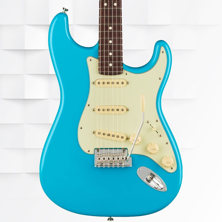 FENDER AMERICAN PROFESSIONAL II STRATOCASTER SSS ROSEWOOD FINGERBOARD ELECTRIC GUITAR WITH CASE - MIAMI BLUE 0113900719