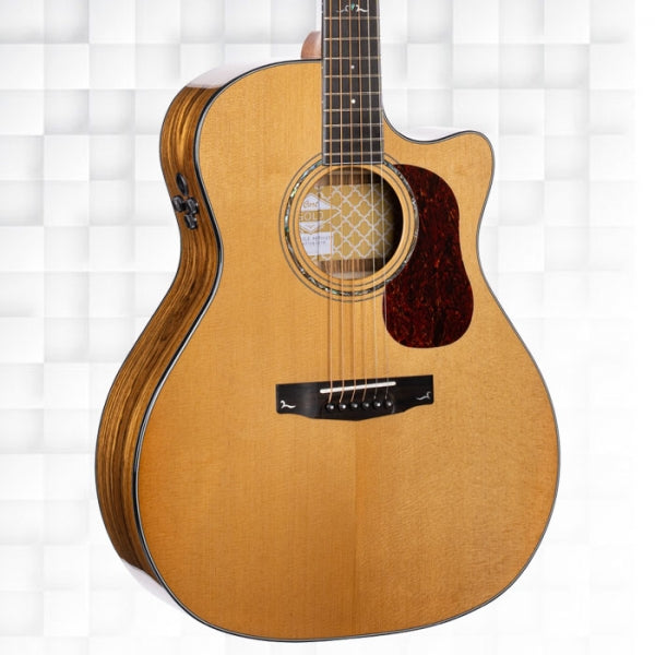 Cort Gold-A6 Bocote Grand Auditorium Electro-Acoustic Guitar With Gig Bag - Natural Glossy