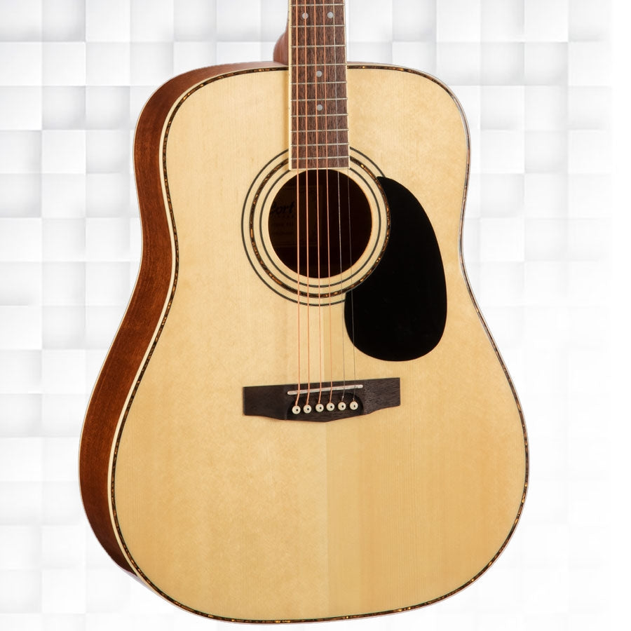 CORT AD880 DREADNOUGHT ACOUSTIC GUITAR - NATURAL SATIN