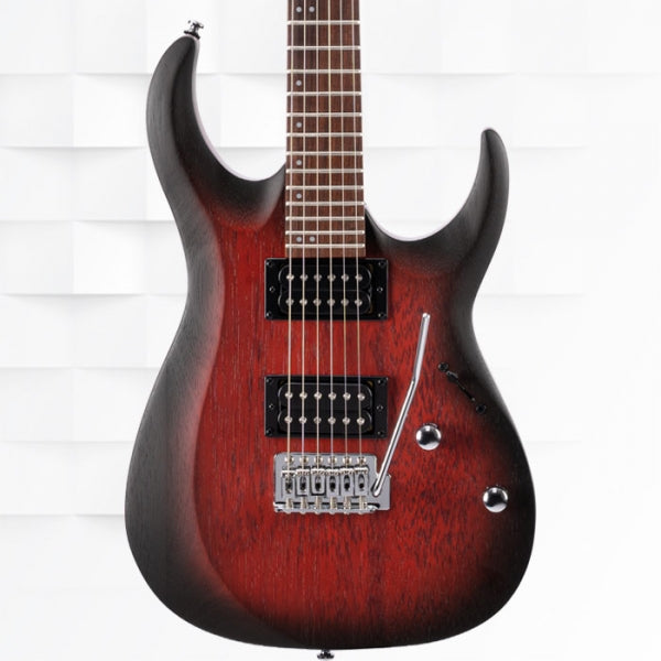 CORT X100 OPBB 6-STRING ELECTRIC GUITAR WITH GIG BAG - OPEN PORE BLACK CHERRY BURST