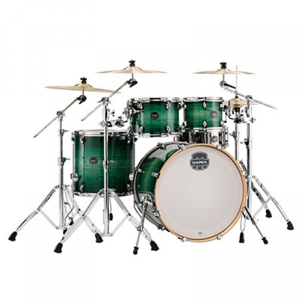 MAPEX AR529S ARMORY SERIES 5-PIECE ACOUSTIC DRUM SET ROCK SHELL PACK - EMERALD BURST (FG)