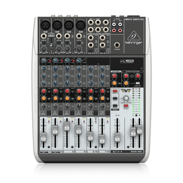 Behringer XENYX Q1204USB 12-Input 2/2-Bus Analog Mixer