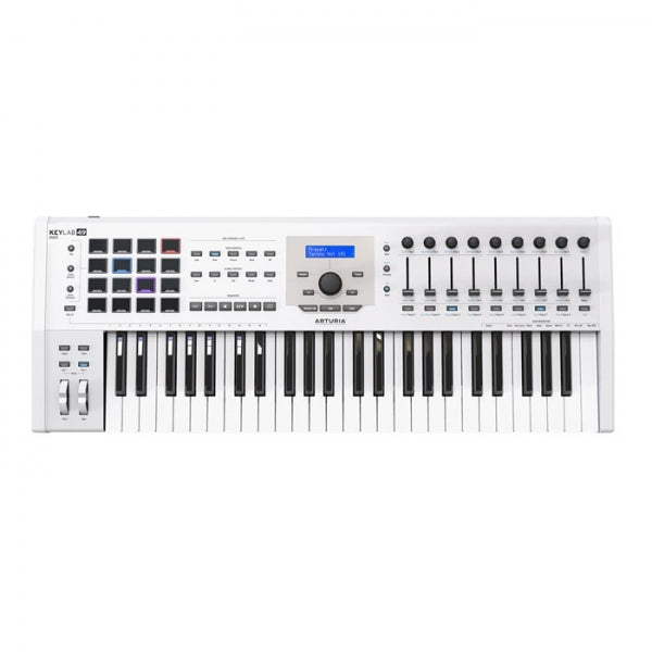 Arturia KeyLab 49 MkII White Midi Controller With Free V Collection Software