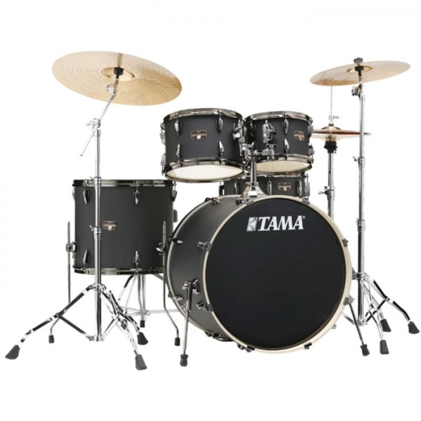 Tama Imperialstar IP52H6WBN BOB 5-Pieces Acoustic Drum Kit-Black Out Black