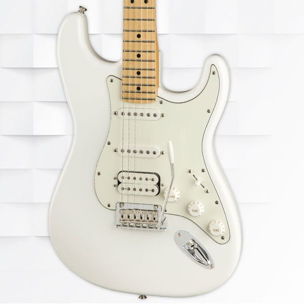 FENDER PLAYER STRATOCASTER HSS MAPEL FRETBOARD ELECTRIC GUITAR WITH BAG - POLAR WHITE 0144522515