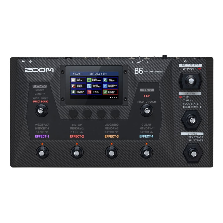 Zoom B6 Bass Multi-Effects Processor With 4 World-Class DI Box