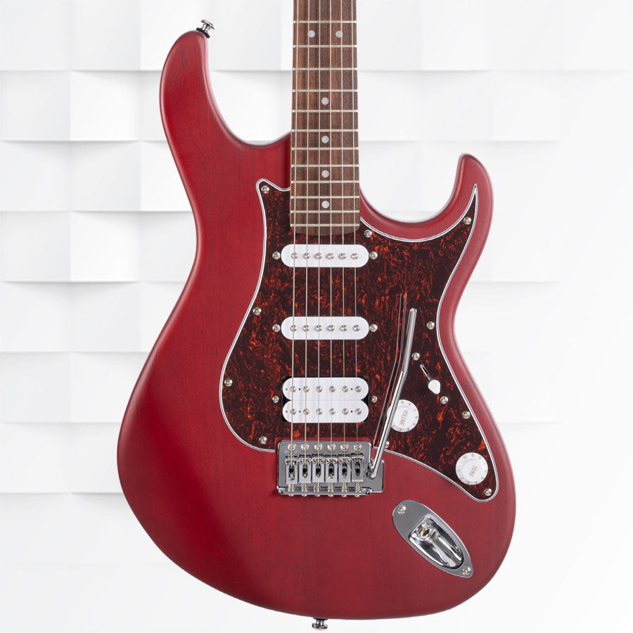 Cort G110 OPBC Electric Guitar With Gig Bag - Open Pore Black Cherry