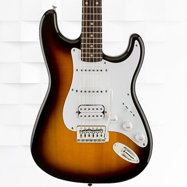 FENDER SQUIER BULLET STRATOCASTER WITH TREMOLO HSS ELECTRIC GUITAR WITH BAG 0370005532 - BROWN SUNBURST