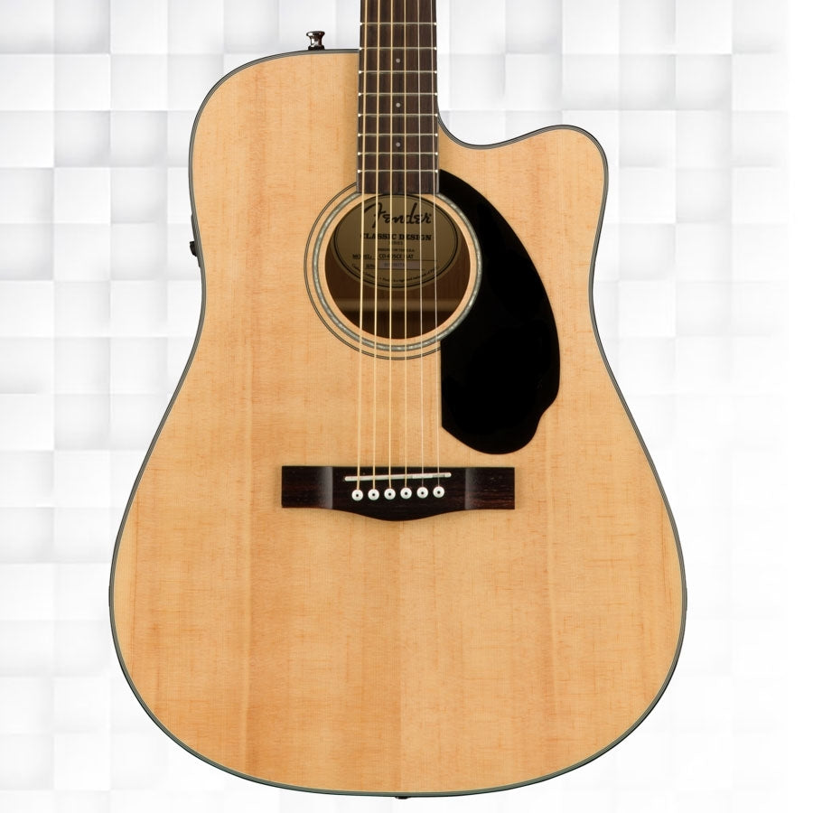 FENDER CD-60SCE ELECTRO-ACOUSTIC GUITAR WITH BAG - NATURAL 0970113021