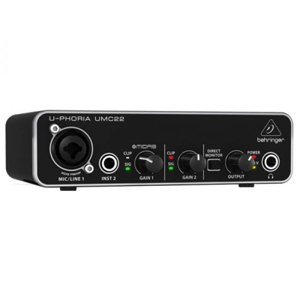 Behringer U-PHORIA UMC22 USB Audio Interface