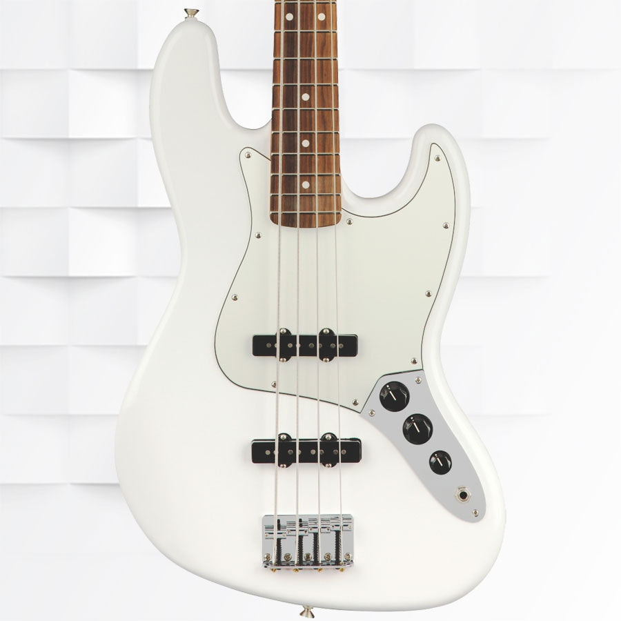 Fender Player Jazz Bass Pau Ferro Fingerboard 4-String Bass Guitar 0149903515 - Polar White