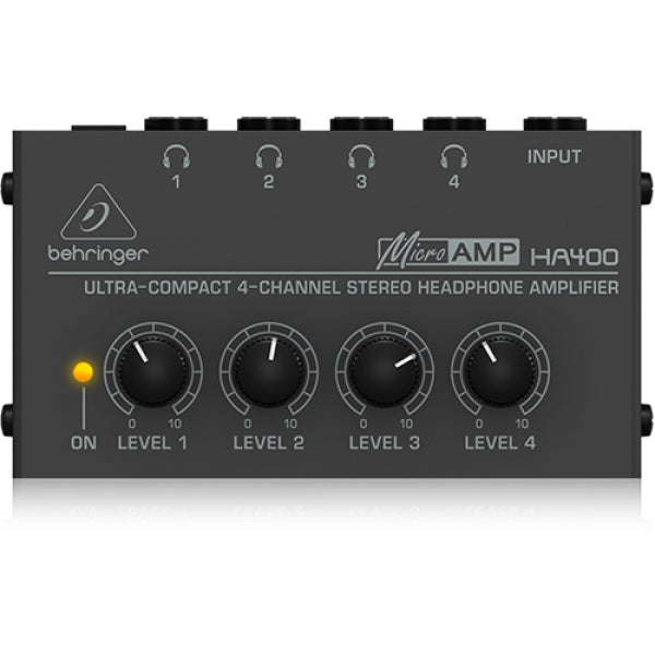 Behringer HA400 Ultra-Compact 4-Channel Stereo Headphone Amplifier